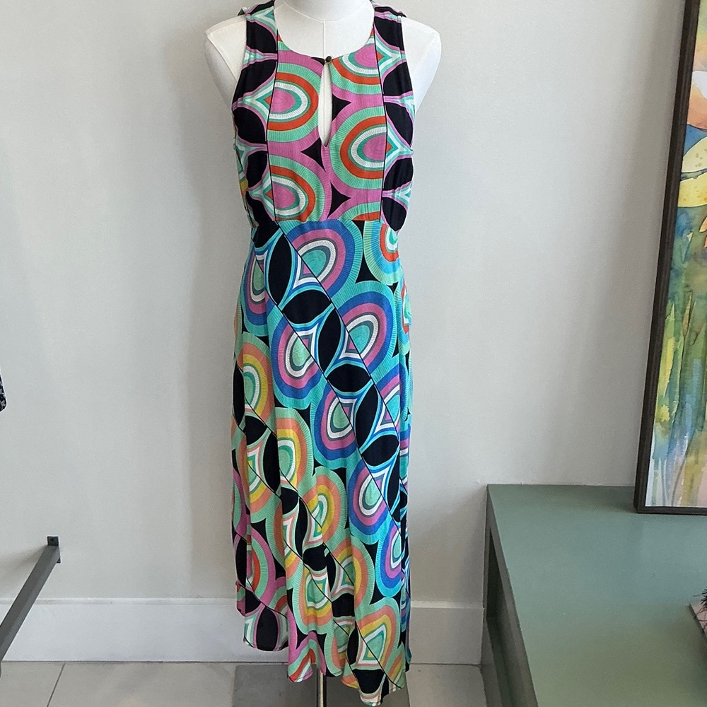 Anthropologie Asymmetrical Dress in Vibrant Multicolor - 4 (598)